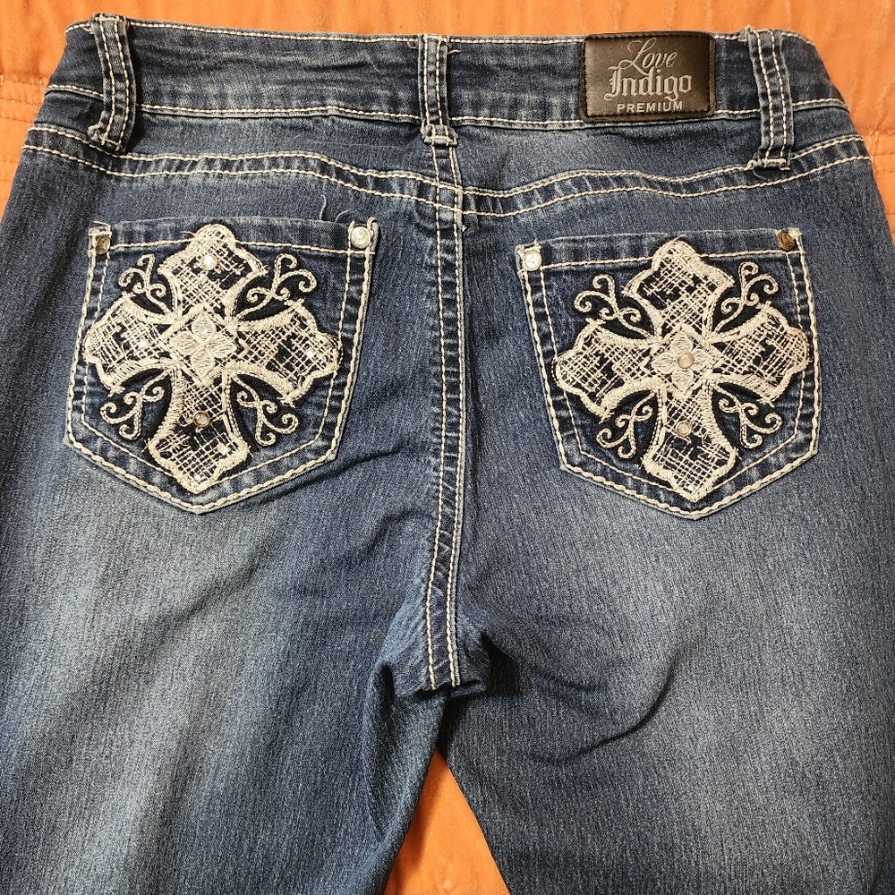 Love Indigo Premium Womans Blue Jean's Size 8